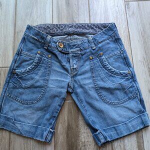 Replay Denim Shorts Blue – Women’s Size 27 (W8327_000)  100% cotton